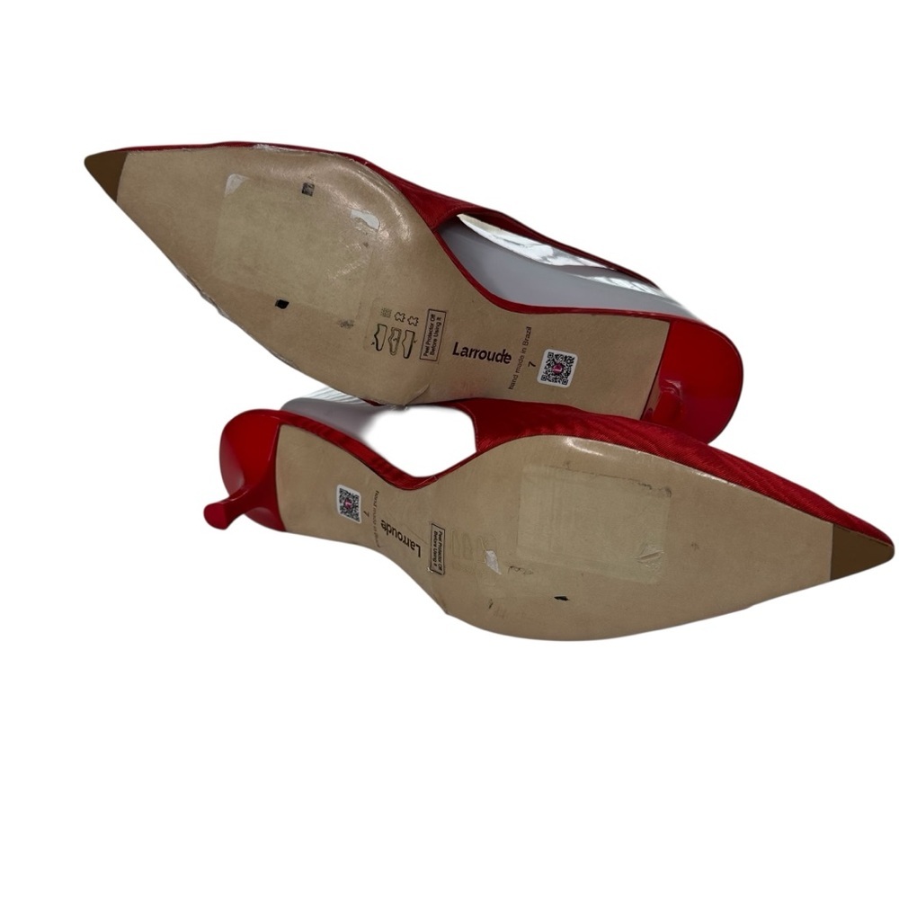 Larroude Maxine Pump In Red   Sz: 7 - Picture 11 of 13